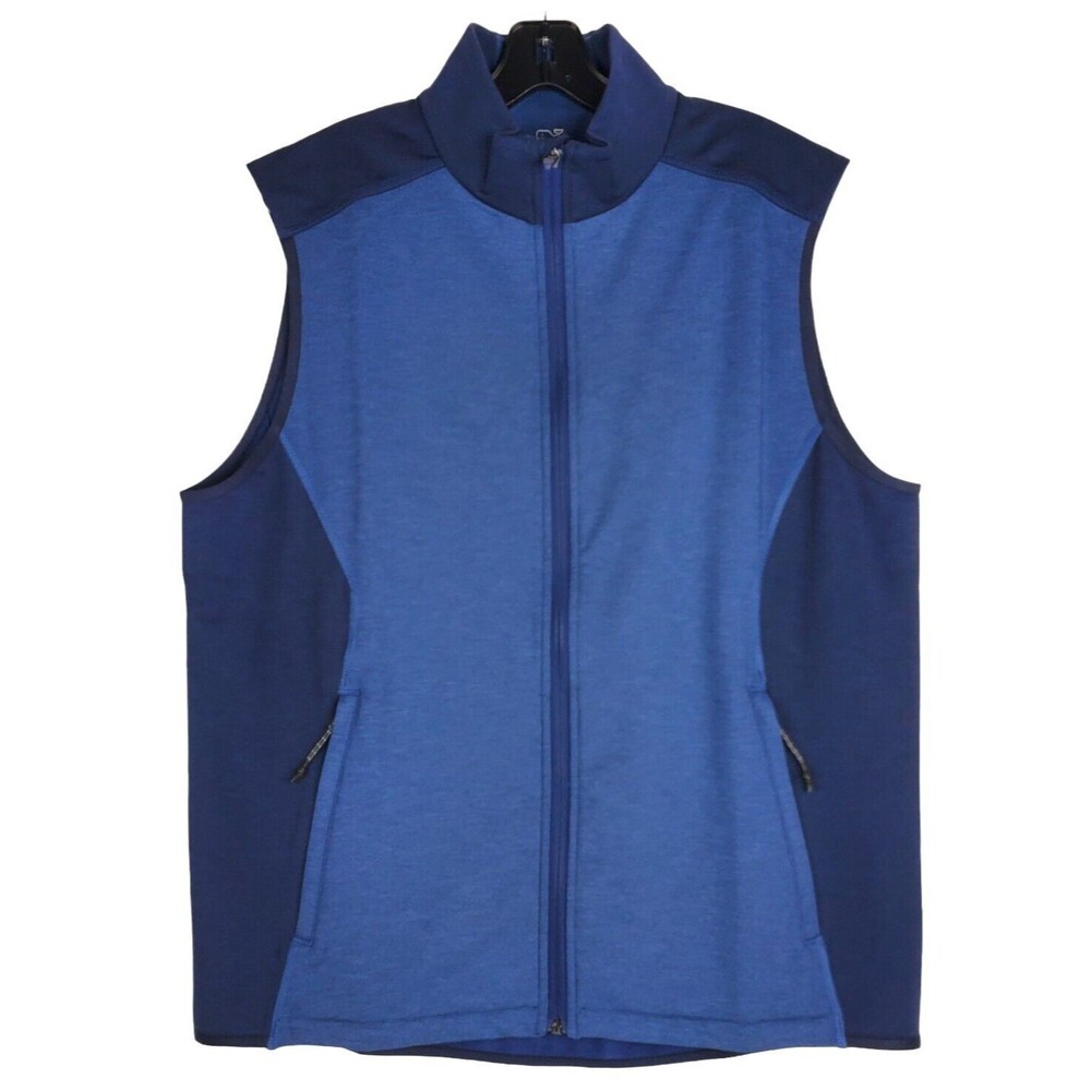 VINEYARD VINES Vest PERFORMANCE Mens Medium Blue Casual Athleisure Outdoor